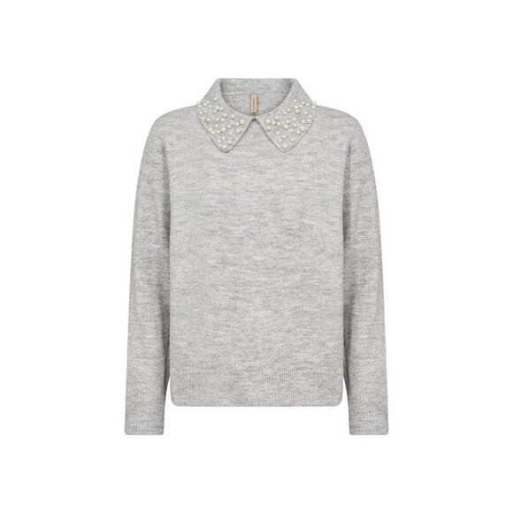 NWT SOYA CONCEPT Nessie 61 Light Grey Pearl Knit - Picture 4 of 5